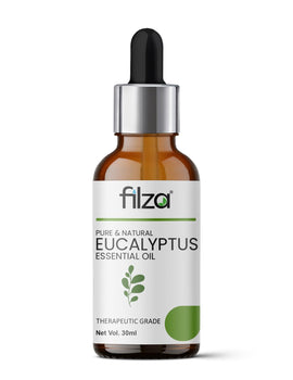 FILZA Eucalyptus Essential Oil, 15 ml - For Skin Care, Hair Care & Aromatherapy | Pure Eucalyptus Oil for Cold Cough, Steam Inhalation, and Relaxation