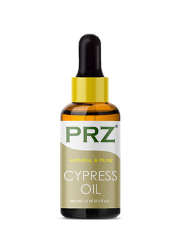 PRZ Cypress Essential Oil - Pure Natural & Therapeutic Grade Oil for Aromatherapy, Skin Care & Hair Care
