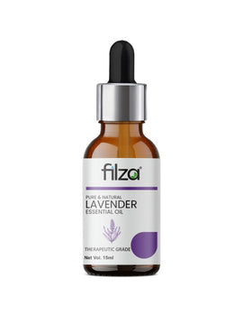 FILZA Lavender Essential Oil, 15 ml - For Skin, Hair & Aromatherapy | Pure Lavender Oil for Relaxation and Stress Relief