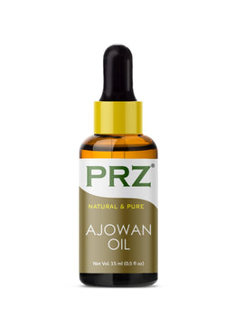 PRZ Ajwain Essential Oil - Pure Natural & Therapeutic Grade Oil for Skin Care & Hair Care