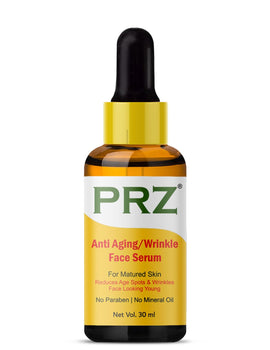 PRZ Anti Aging Wrinkle Face Serum (30ML) For Matured Skin, Reduces Age Spots & Wrinkles Face Looking Young (No Paraben | No Mineral Oil)