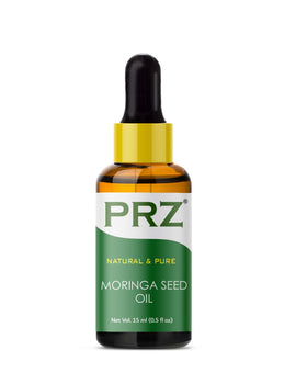 PRZ Moringa Seed Oil - 100% Pure Natural Cold Pressed Carrier Oil for Skin & Hair