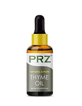 PRZ Thyme Essential Oil - Pure Natural & Therapeutic Grade Oil for Aromatherapy, Skin Care & Hair Care