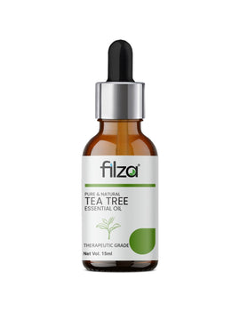 FILZA Tea Tree Essential Oil, 15 ml - For Skin, Hair & Face | Pure Tea Tree Oil for Reducing Acne and Hair Dandruff