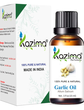 KAZIMA Garlic Essential Oil - 100% Pure Natural & Undiluted For Skin & Hair care (15ml)