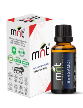 MNT Bergamot Essential Oil 100% Pure Natural & Undiluted For Aromatherapy, Massage & Skin care (15ML)
