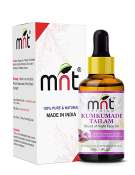 MNT Kumkumadi Tailam for Skin Brightening, Whitening, Healthy & Glowing Skin, 30ml