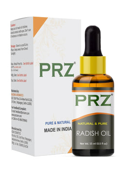 PRZ Radish Seed Cold Pressed Carrier Oil - Pure Natural Therapeutic Grade Oil for Skin Care & Hair Care