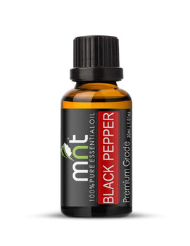 Black Pepper Essential Oil 100% Pure, Natural & Therapeutic Grade Oil for Hair, Skin, Massage & Aromatherapy