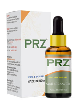 PRZ Marjoram Essential Oil - Pure Natural Aromatherapy & Therapeutic Grade Oil for Skin Care & Hair Care