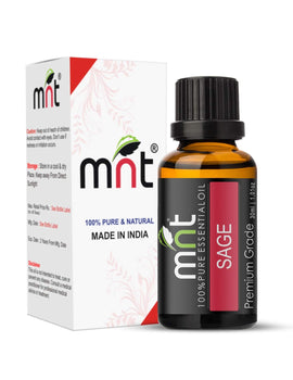 Sage Essential Oil 100% Pure Natural & Therapeutic Grade For Aromatherapy, Skin, Acne & Hair Growth