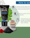 KAZIMA Activated Charcoal Peel Off Mask - Deep Cleansing Blackheads Removal Dead Skin Removal Fights Pollution 100g