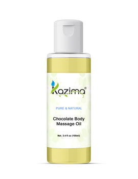 KAZIMA Chocolate Body Massage Oil - Hydration, Relaxation, and Silky Soft Skin
