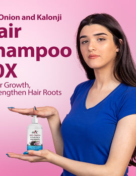 MNT Red Onion & Kalonji Hair Shampoo for Hair Fall Control and Hair Growth with Onion & Black Cumin Seed Oil, 300 ml