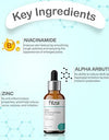FILZA 10% Niacinamide Face Serum for Acne Marks and Dark Spots, with Zinc and Rice Extract | Fades Blemishes, Reduces Hyperpigmentation & Balances Oil | 30 ml