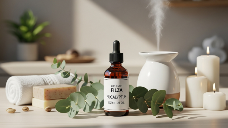 Authentic Filza Eucalyptus Essential Oil: Nature’s Remedy for Wellness, Skincare & Aromatherapy