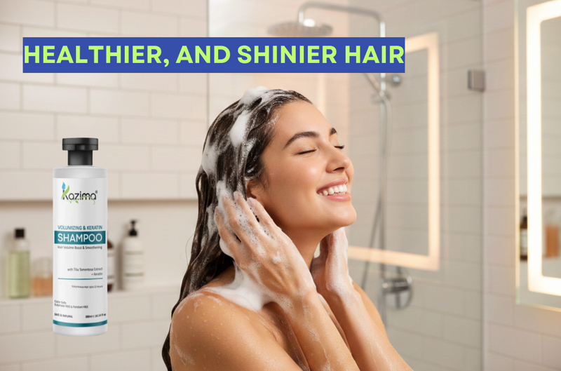 Experience Fuller, Shinier & Stronger Hair with KAZIMA Volumizing & Keratin Shampoo – Available at Cyberspoint