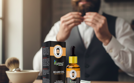 KAZIMA Beard & Moustache Oil (30ml): The Ultimate Solution for Thick, Soft & Healthy Beard Growth