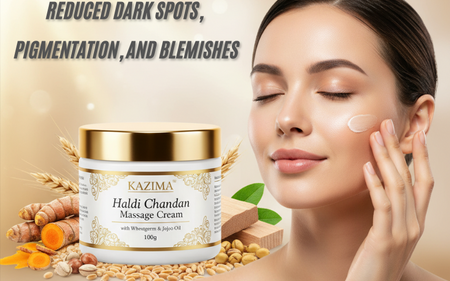 Reveal Your Natural Glow with KAZIMA Haldi Chandan Massage Cream – The Secret to Bright, Nourished, and Radiant Skin