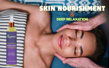 Unwind Naturally: Discover the Power of KAZIMA Herbal Body Massage Oil for Relaxation, Pain Relief & Skin Nourishment