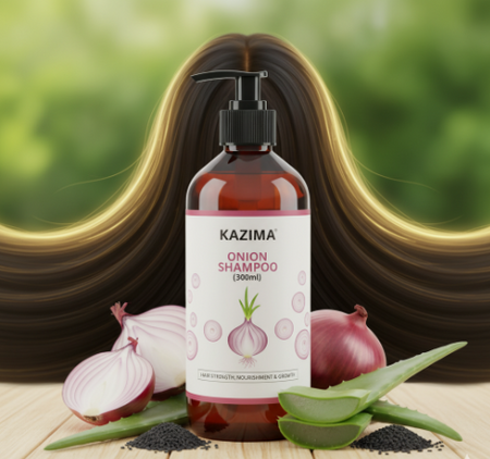 KAZIMA Onion Shampoo: The Secret to Stronger, Healthier & Thicker Hair Naturally