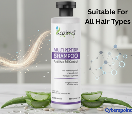 KAZIMA Multi-Peptide Shampoo 300ml: Advanced Peptide Care for Strong, Thick & Healthy Hair
