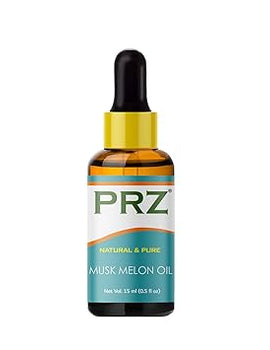 PRZ Musk Melon Cold Pressed Carrier Oil - Pure Natural Therapeutic Grade Oil for Skin Care & Hair Care