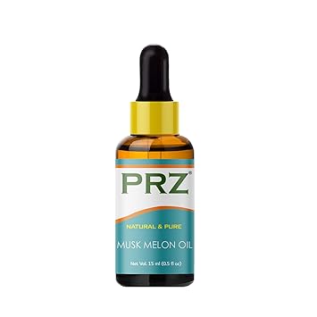 PRZ Musk Melon Cold Pressed Carrier Oil - Pure Natural Therapeutic Grade Oil for Skin Care & Hair Care