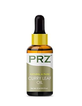 PRZ Curry Leaf Essential Oil - Pure Natural & Therapeutic Grade Oil For Aromatherapy, Skin Care & Hair Care