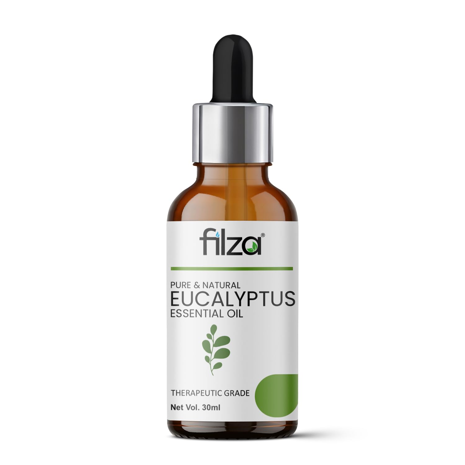 FILZA Eucalyptus Essential Oil, 15 ml - For Skin Care, Hair Care & Aromatherapy | Pure Eucalyptus Oil for Cold Cough, Steam Inhalation, and Relaxation