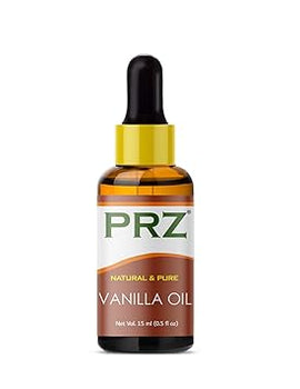 PRZ Vanilla Essential Oil - Pure Natural & Therapeutic Grade Oil for Aromatherapy, Skin Care & Hair Care