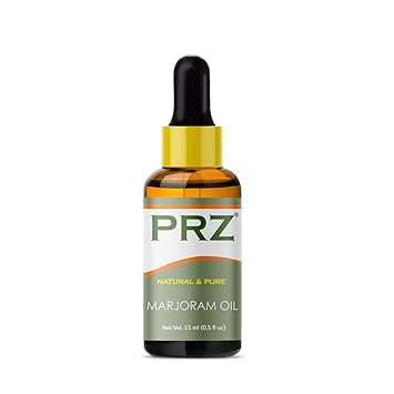 PRZ Marjoram Essential Oil - Pure Natural Aromatherapy & Therapeutic Grade Oil for Skin Care & Hair Care