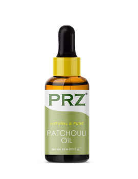 PRZ Patchouli Essential Oil - Pure Natural & Therapeutic Grade Oil for Aromatherapy, Skin Care & Hair Care