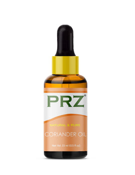 PRZ Coriander Essential Oil - Pure Natural Aromatherapy & Therapeutic Grade Oil for Skin Care & Hair Care
