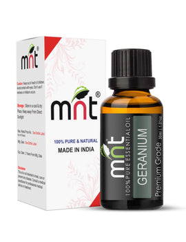 Geranium Essential Oil - 100% Pure, Natural & Undiluted Oil for Face, Hair and Skin