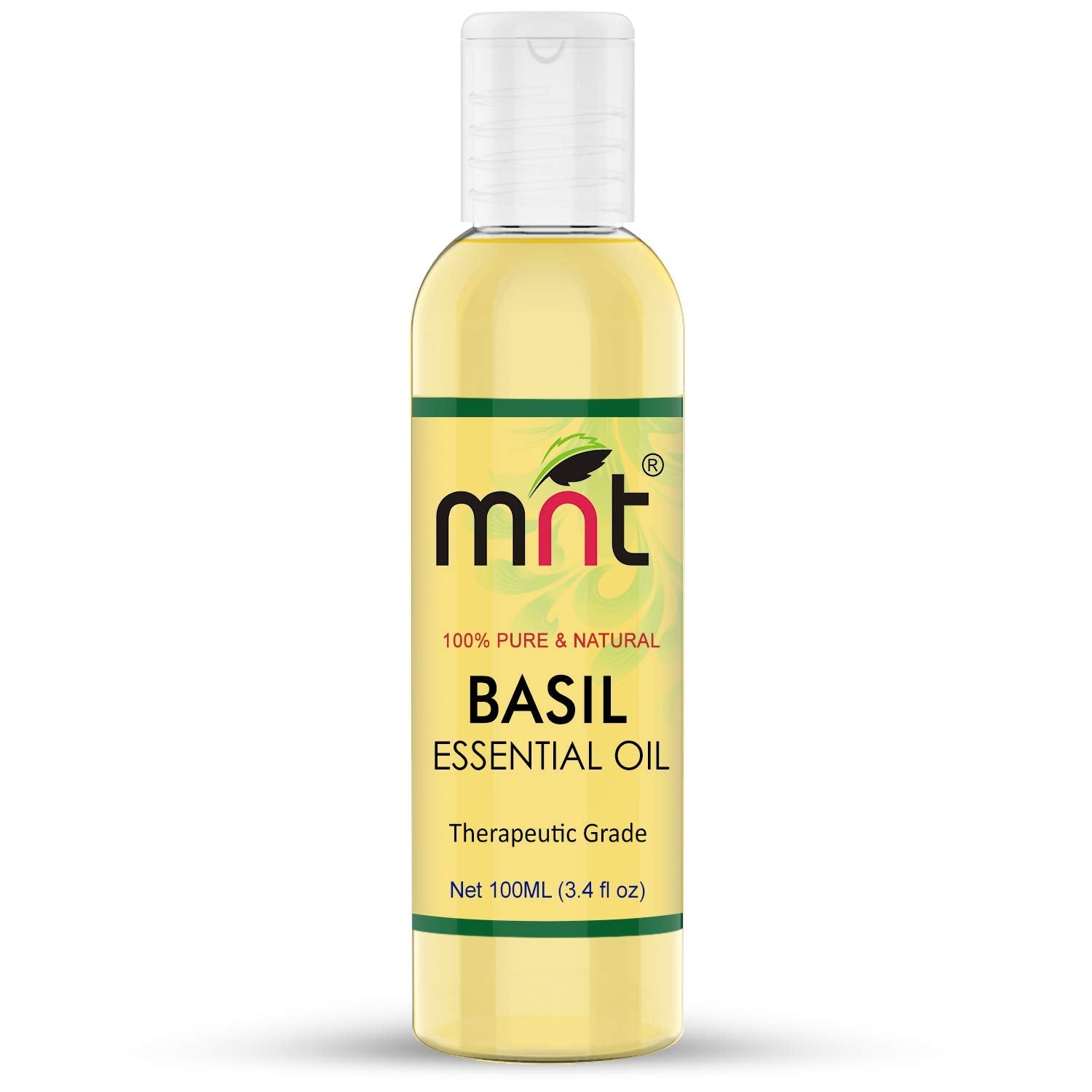 Basil (Tulsi) Essential Oil 100% Pure, Natural & Therapeutic Grade Oil for Hair, Skin, Body Massage & Aromatherapy