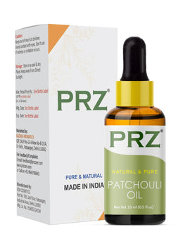 PRZ Patchouli Essential Oil - Pure Natural & Therapeutic Grade Oil for Aromatherapy, Skin Care & Hair Care