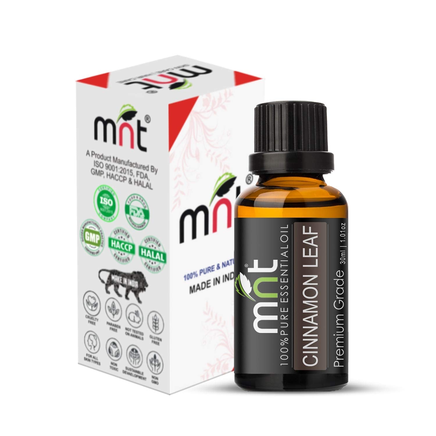 Cinnamon leaf (Dalchini) Oil 100% Pure Natural & Undiluted For Hair & Skin Care, Face, Acne
