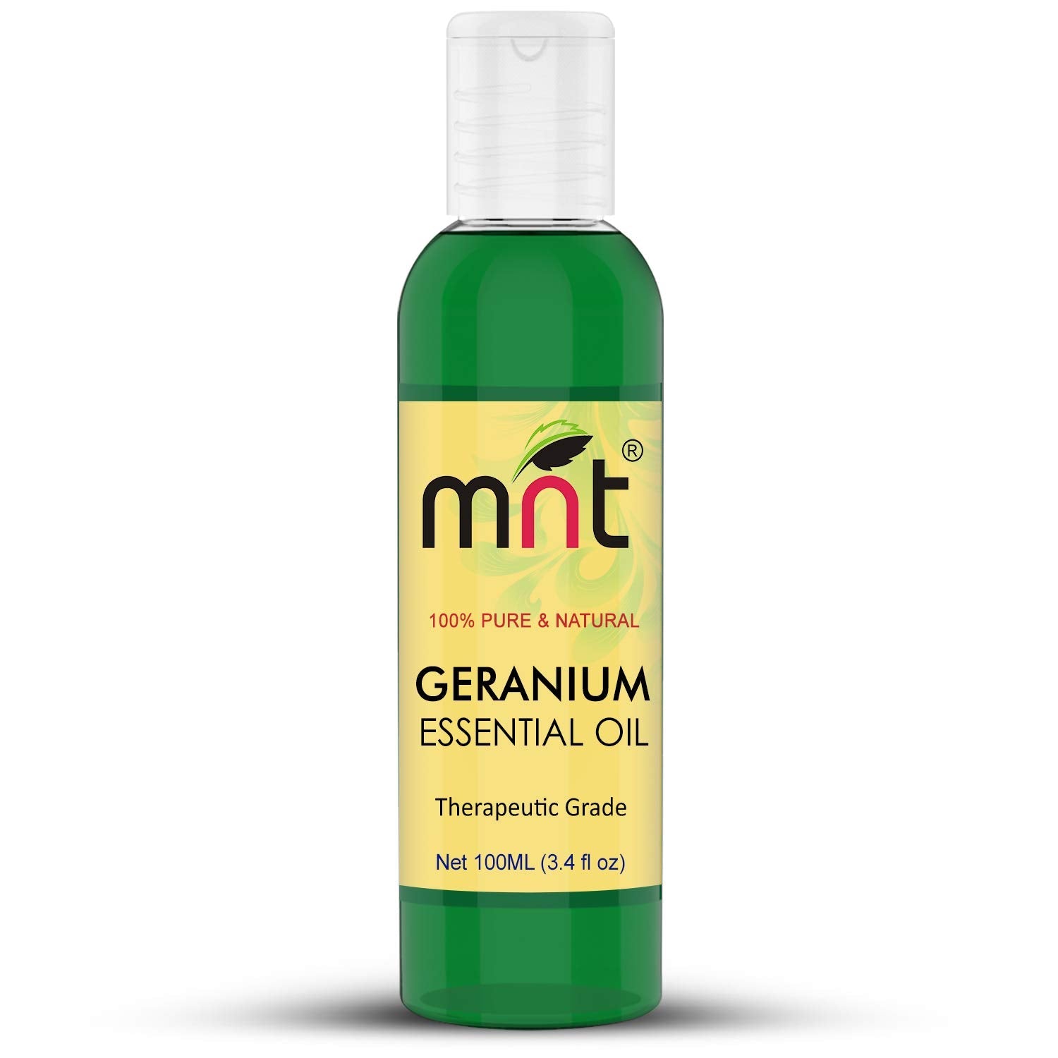 Geranium Essential Oil - 100% Pure, Natural & Undiluted Oil for Face, Hair and Skin
