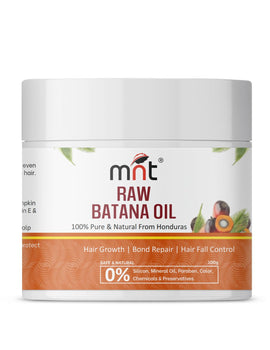 MNT Pure Raw Batana Oil for Hair Growth | Derived from American Oil Palm Nut | Promotes Thicker Hair Growth & Hair Nourishment | 100 gm