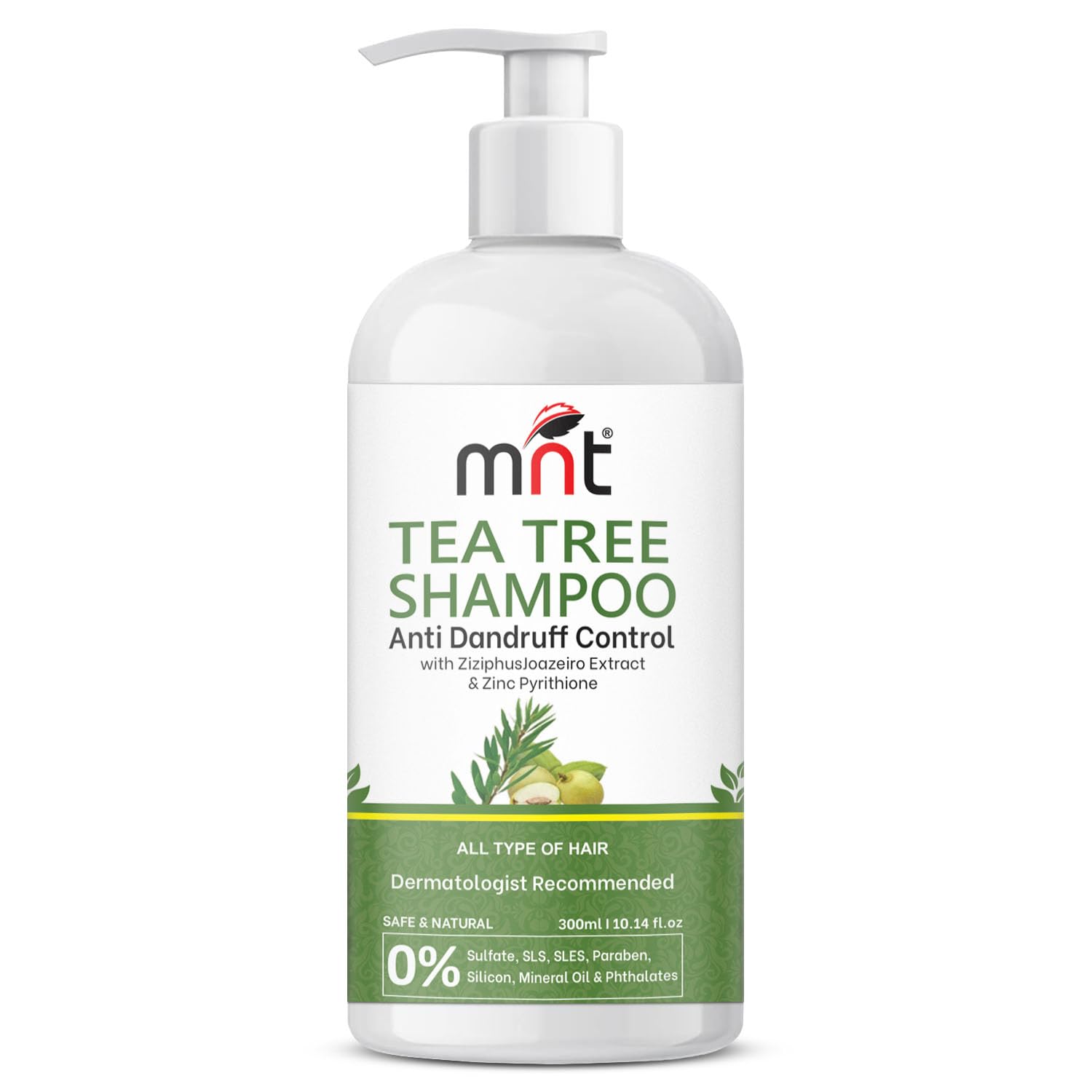 MNT Tea Tree Anti-Dandruff Hair Care Combo – Shampoo, Scalp Serum, and Essential Oil for Flake-Free, Soothing, Healthy Scalp Treatment