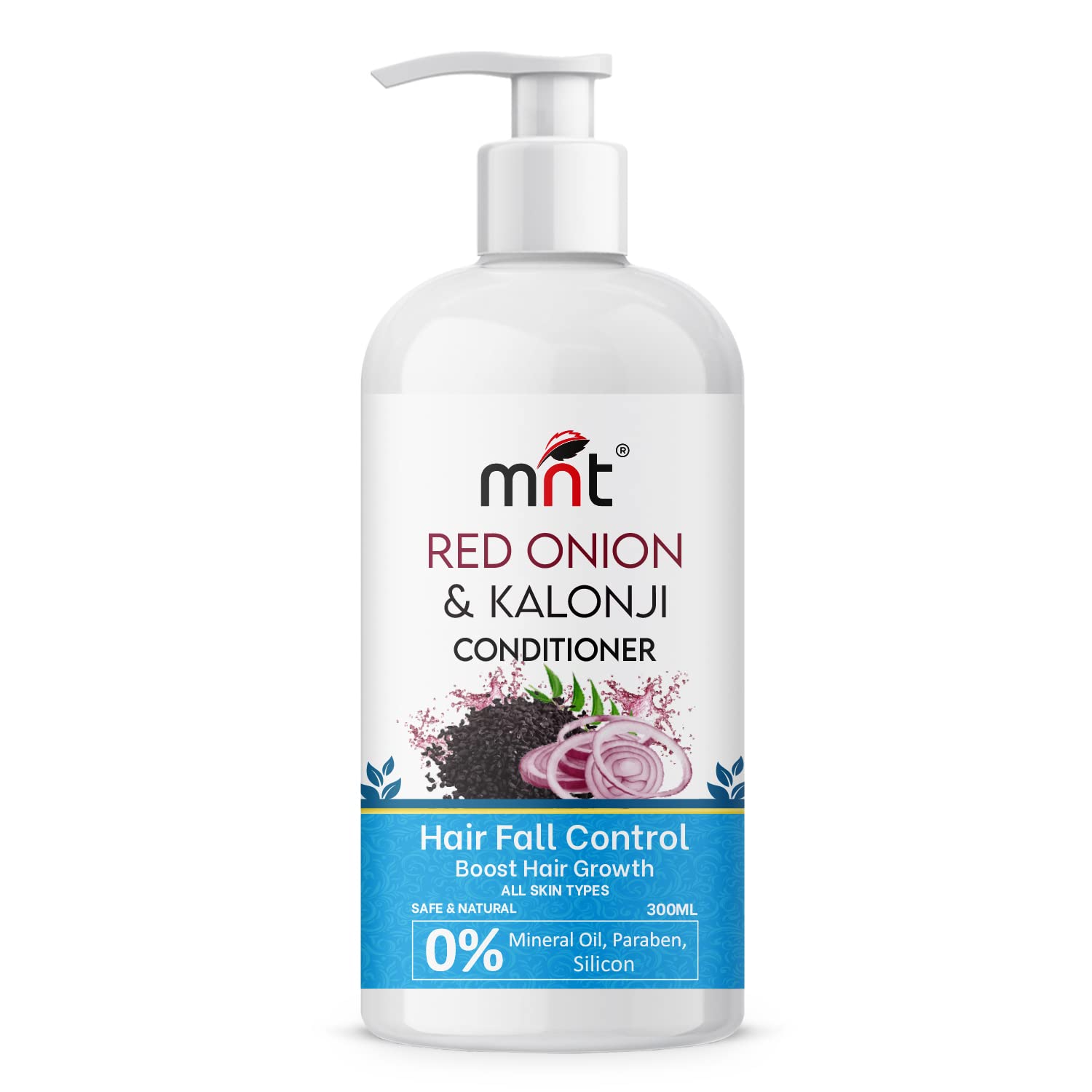 MNT Red Onion & Kalonji Hair Conditioner for Smooth and Silky Hair | Hair Growth & Hair Fall Control Conditioner, 300 ml