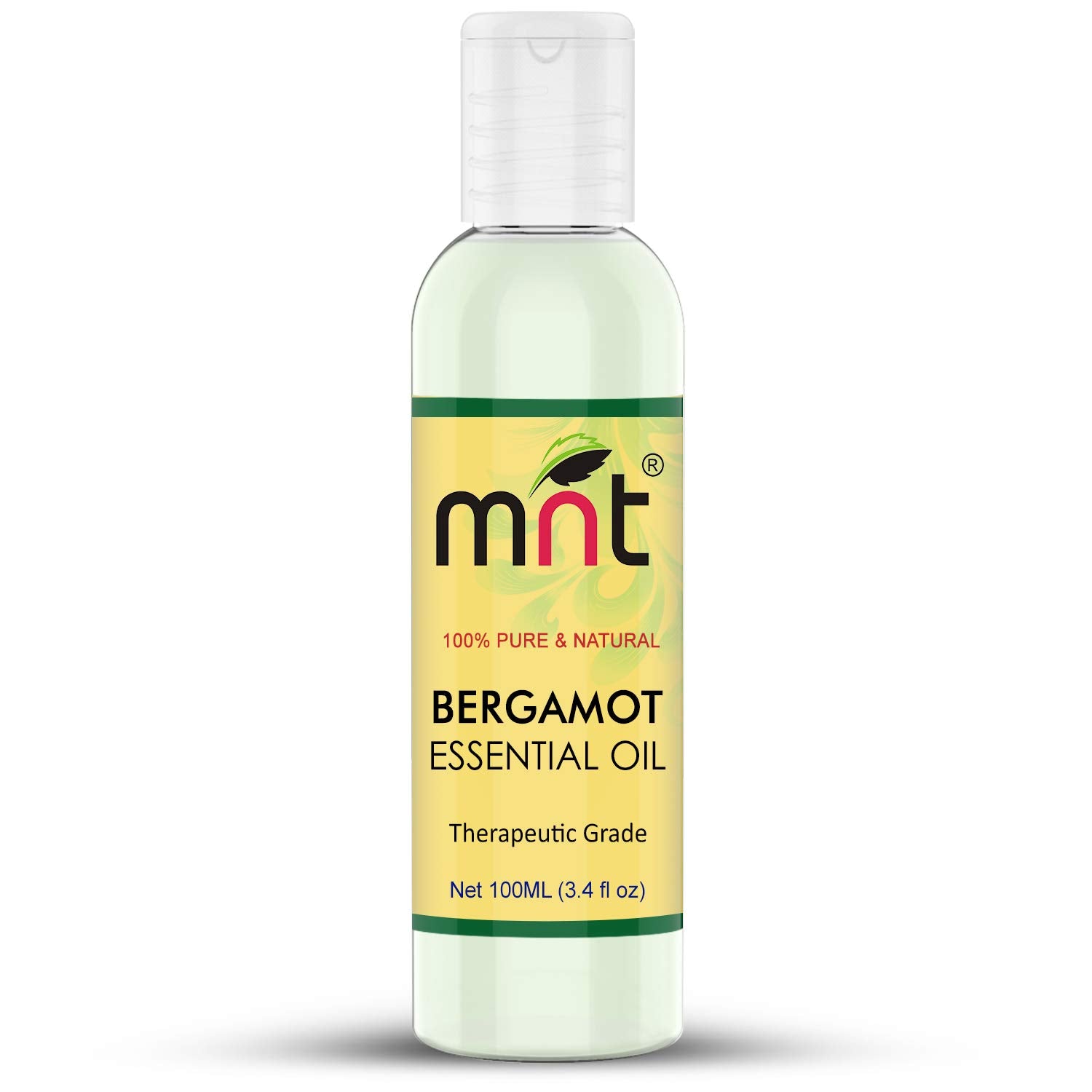 MNT Bergamot Essential Oil 100% Pure Natural & Undiluted For Aromatherapy, Massage & Skin care (15ML)