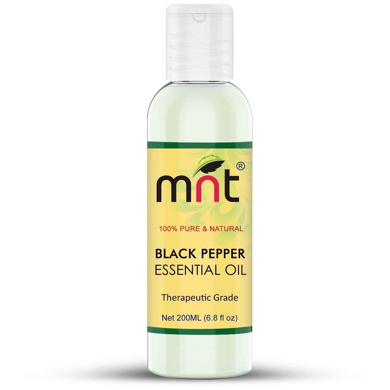 Black Pepper Essential Oil 100% Pure, Natural & Therapeutic Grade Oil for Hair, Skin, Massage & Aromatherapy