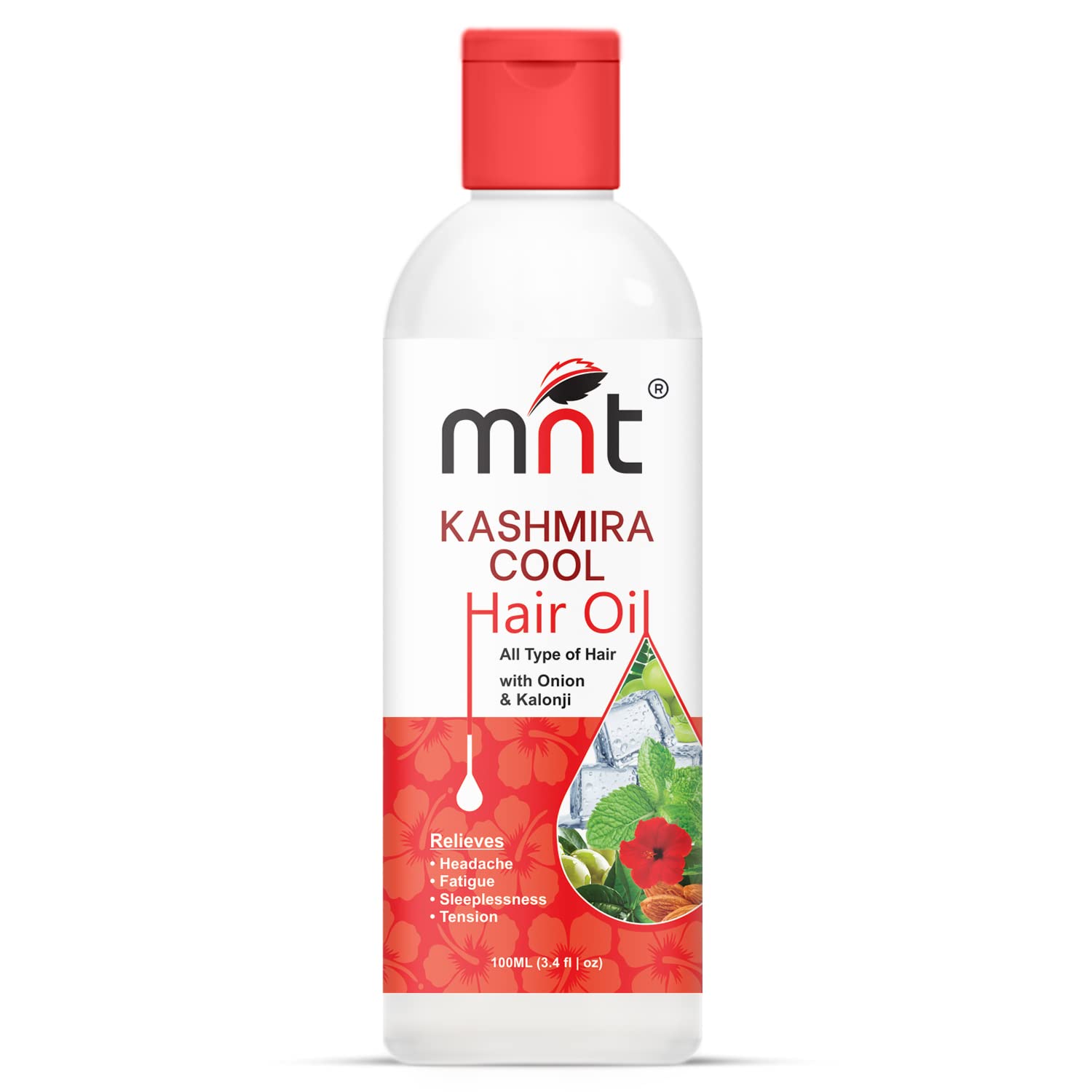 MNT Kashmira Cool Hair Oil (Thanda Tel) - With Onion and Kalonji Oil for All Hair Types.