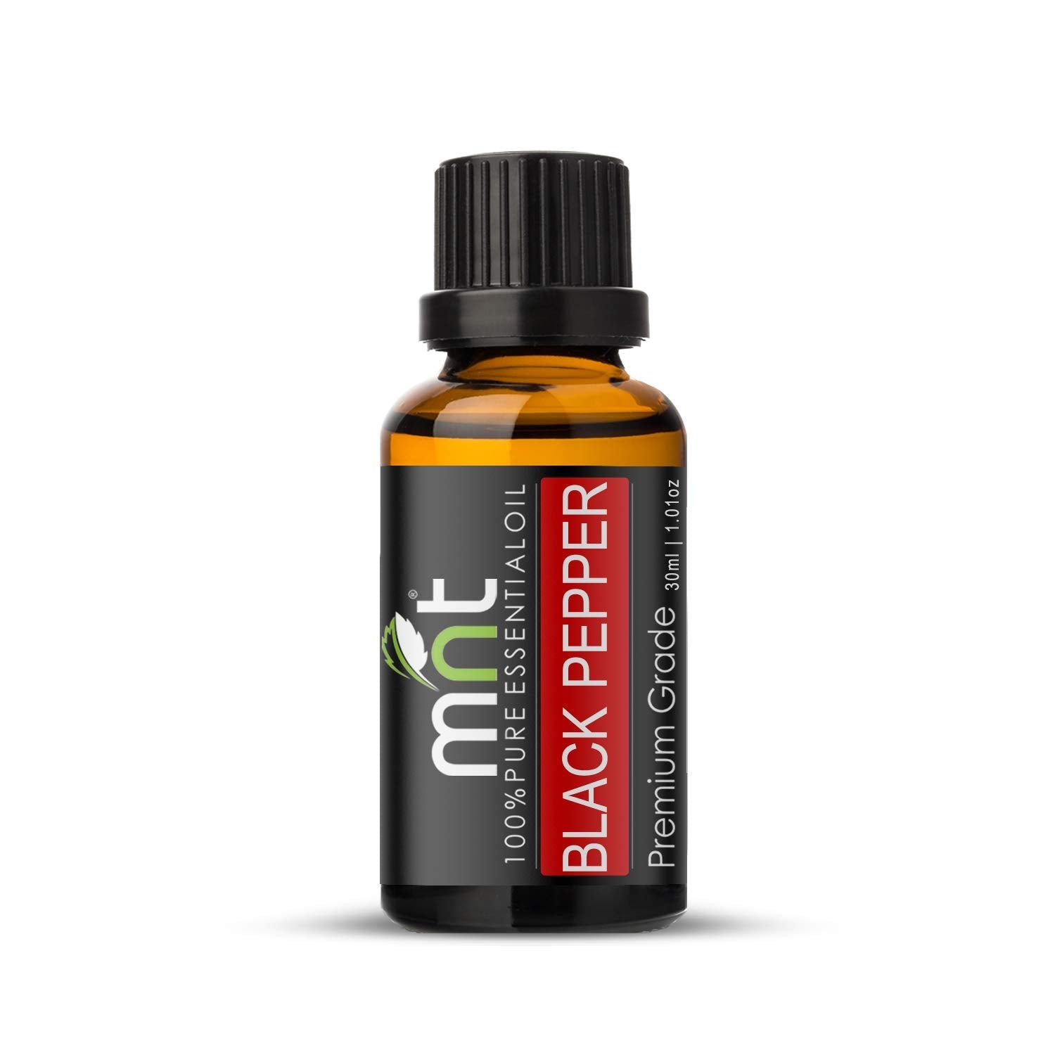 Black Pepper Essential Oil 100% Pure, Natural & Therapeutic Grade Oil for Hair, Skin, Massage & Aromatherapy