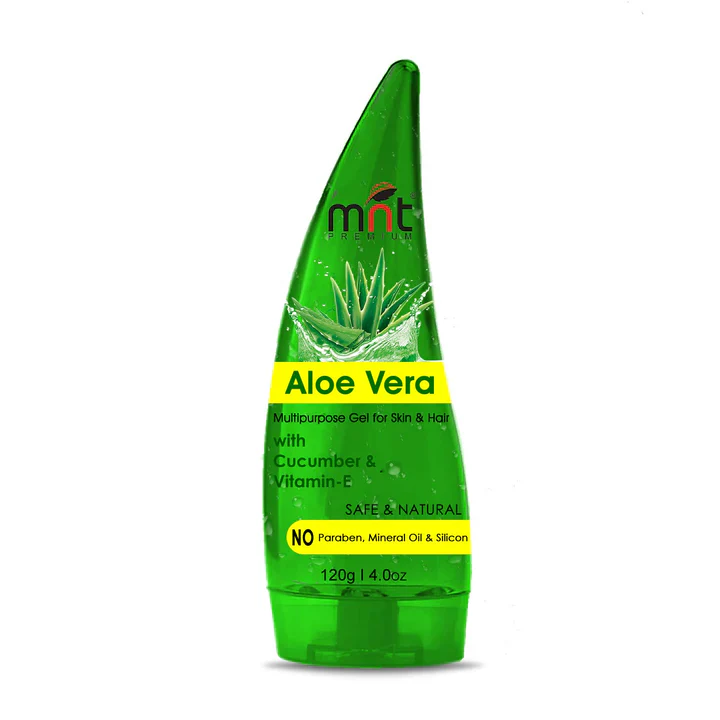 MNT Pure ALOE VERA Gel Transparent For Hair, Skin, Body and Beard | Multipurpose Beauty Skin Gel For Young Face & Glow Skin (No Chemicals, No Colour, No Fragrance).