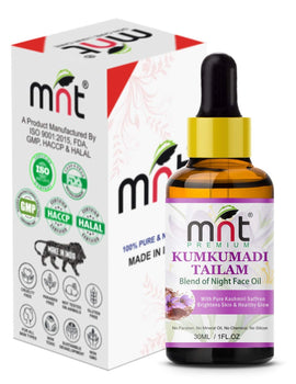MNT Kumkumadi Tailam for Skin Brightening, Whitening, Healthy & Glowing Skin, 30ml