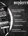 MNT Charcoal Peel Off Mask for Women & Men | Removes Blackheads & Whiteheads | Deep Cleansing Charcoal Peel Off Mask for Oily Skin & Dull Face | 100 g