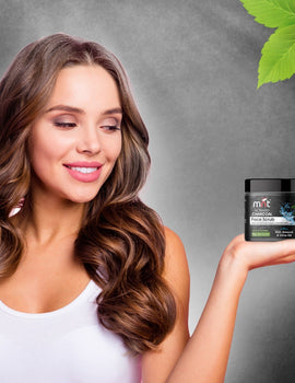 MNT Activated Charcoal Face Scrub for Men & Women | Exfoliates Skin | Removes Dirt & Impurities | Unclog Pores | Anti-Pollution Gentle Scrub for Deep Pore Cleansing & Blackhead Removal | 100 g